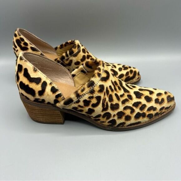 Crown Vintage Morrison Calf Hair Animal Print Mules - Picture 1 of 7